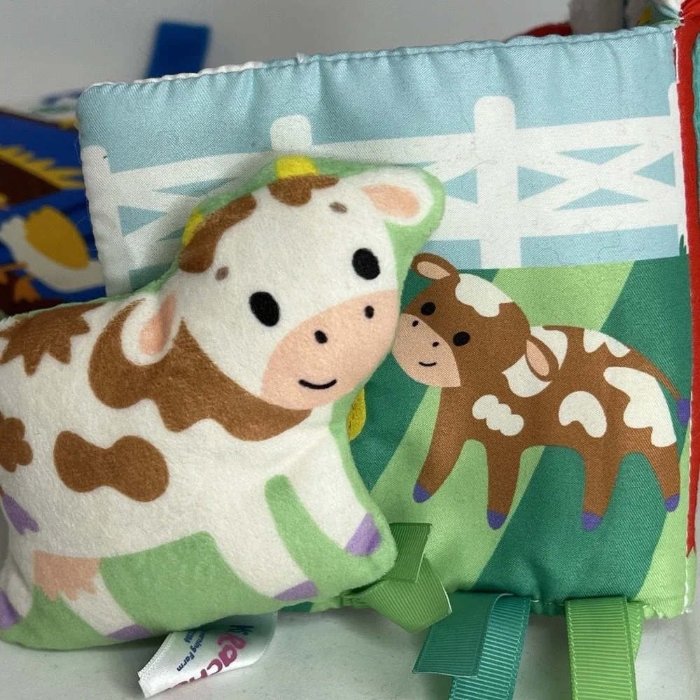 Ms Rachel Sensory Learning Farm Soft Activity Book Baby Infant Toy EUC